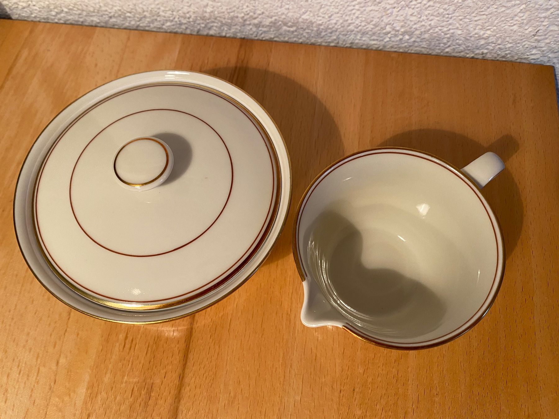 Zuckerdosen: Zuckerdose/Dose und Rahmkrug Langenthal 1944 – Gebraucht aus Schwarzenburg von Michellu 4