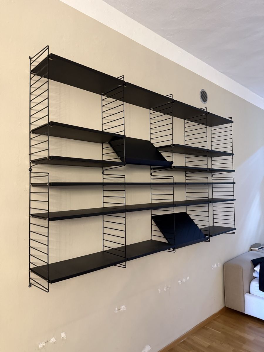 String Scaffali: String-Regal von String Furniture, schwarz – Usato da Lugano venduto da COMA14 1