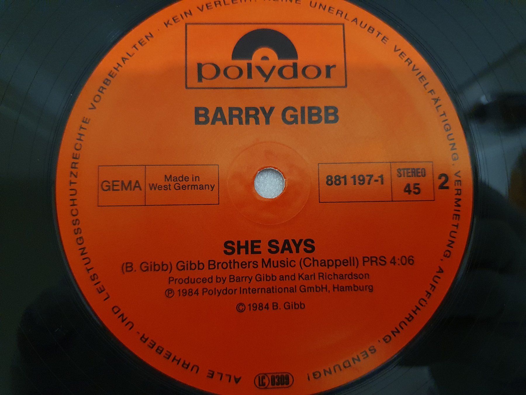 Dischi in vinile: Barry Gibb – Shine, Shine – Usato da Uster venduto da Vinyl-Leidenschaft 8