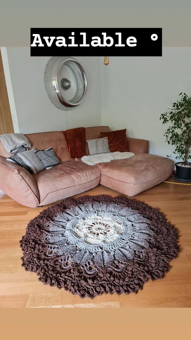 Tappeti: Handmade Crochet Rug, Unique Design – Nuovo (secondo la descrizione) da Zürich venduto da joa_26k8