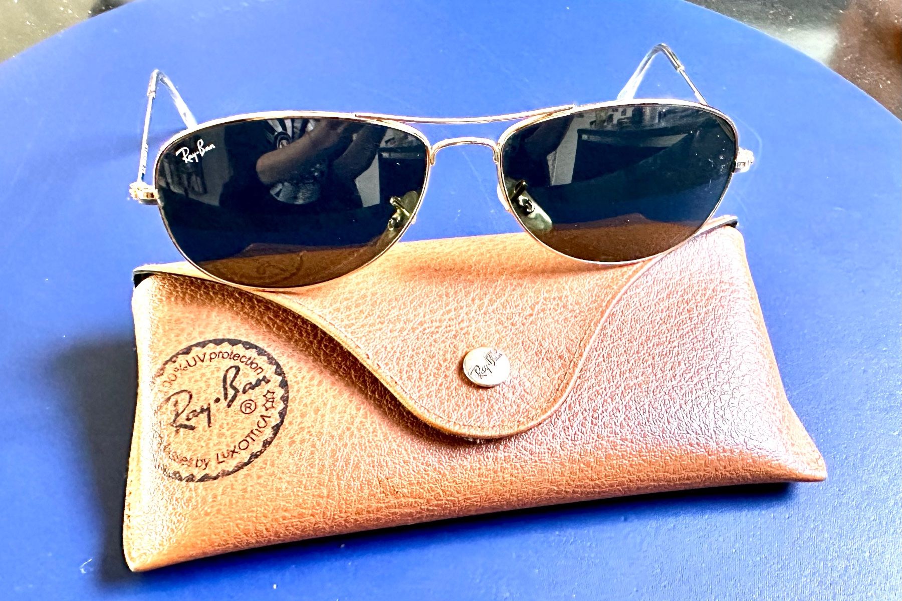 Ray-Ban Occhiali & Lenti: Ray Ban Cockpit Gold – Usato da Basel venduto da Katharina520741 4