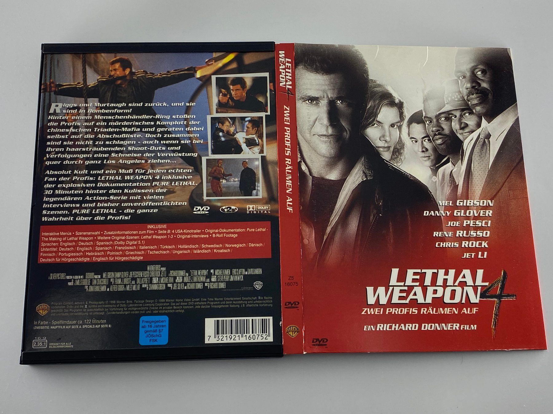 Tutti i DVDs: DVD - Lethal Weapon 4 – Usato da Langwiesen venduto da Restposten-24