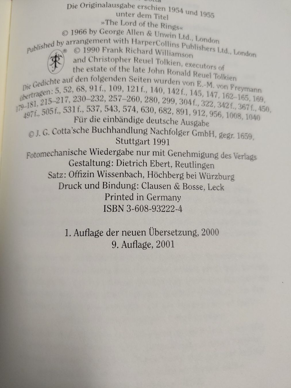 Libri: Der Herr der Ringe – Usato da Ballwil venduto da eldave 5