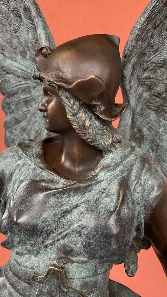 Statuette: Bronzefigur Grossbronze ca.28kg "Friedensengel" Felix Coutan – Nuovo (secondo la descrizione) da Lengnau BE venduto da Steinbock. 7