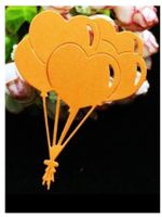 Stanzschablone Nr. R114, Ballons, Herz (Sizzix geeignet)