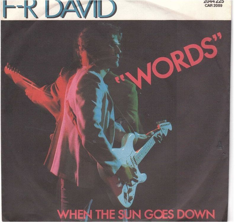 Schallplatten: F-R David  --  Words  Single7 – Gebraucht aus Rheinau von thespecials
