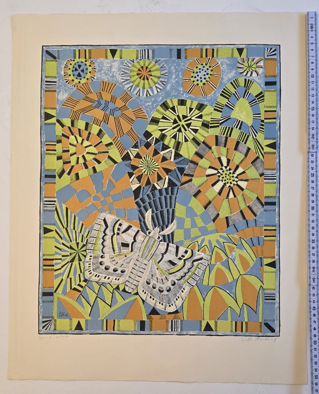 Grafica & Litografie: Willi Hartung  Orig. Farblithografie handsigniert – Usato da Emmenbrücke venduto da Kunstankaufverkauf9