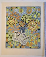 Willi Hartung  Orig. Farblithografie handsigniert