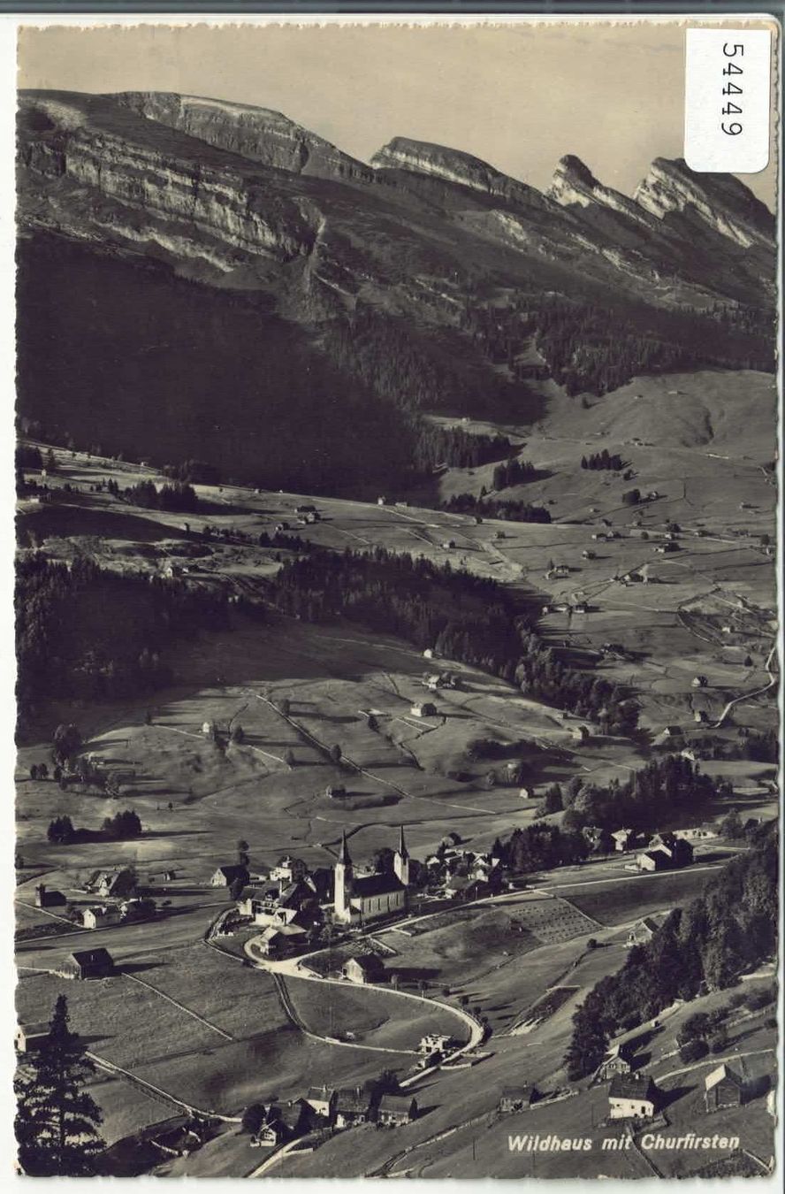 Cartoline postali: Wildhaus mit Churfirsten – Usato da Ettingen venduto da Kartenplanet