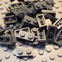 Lego 92x Platten 1x2 (3023) dunkelgrau
