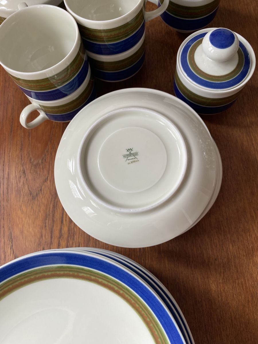 Set di piatti: Geschirrset Scandia Mitterteich Bavaria – Usato da Zürich venduto da suslette 2