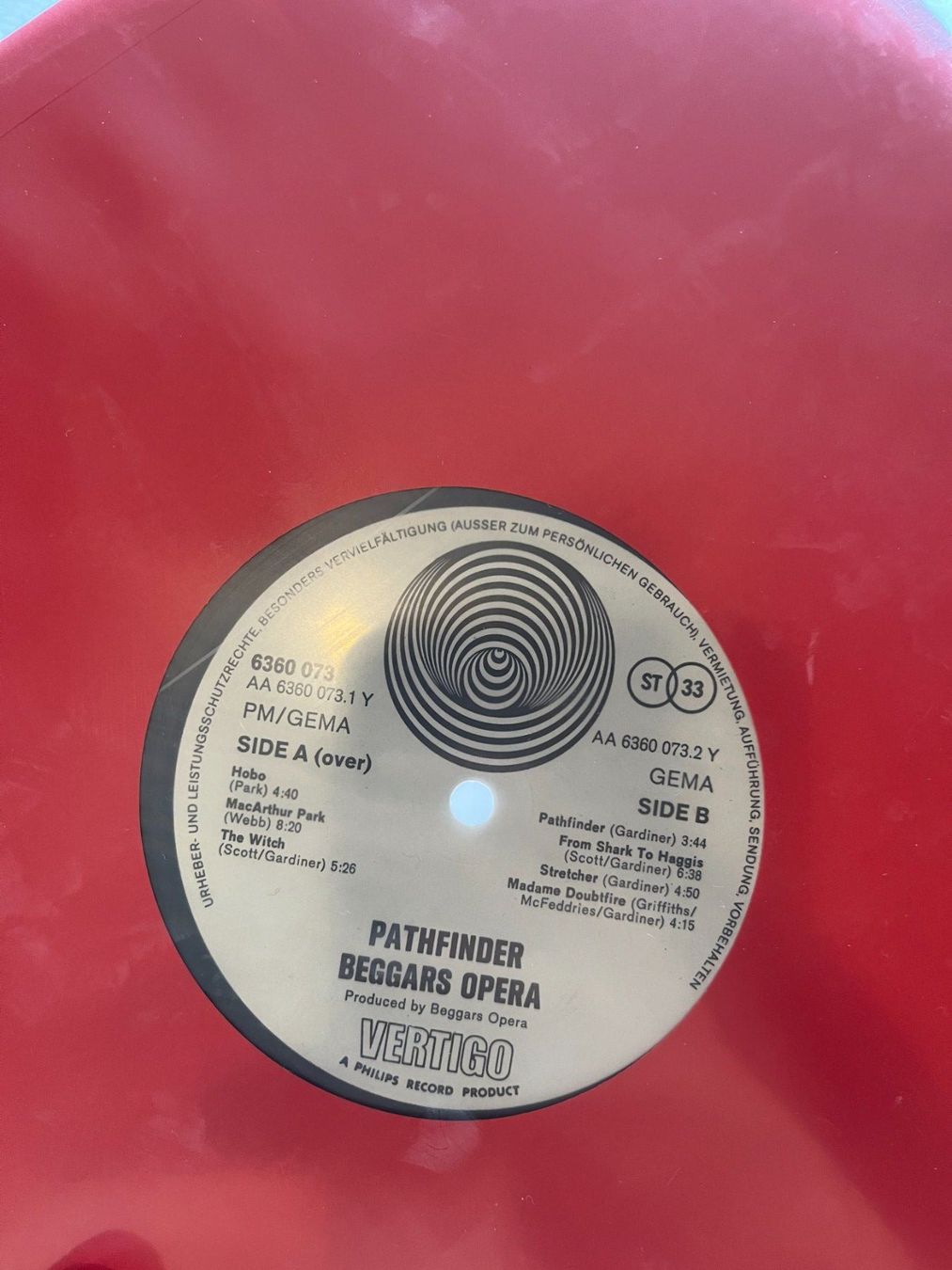 Schallplatten: Beggars Opera - Pathfinder Vinyl LP – Gebraucht aus Effretikon von ChrisLamberger 2