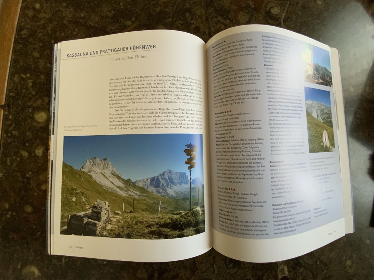 Libri: Grosses Wanderbuch Graubünden - über 300 Wandervorschläge – Usato da Vinelz venduto da Viewfinder84 4