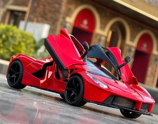 Ferrari Modellini d'auto: Ferrari Laferrari Modellauto 1/24 (schwarz) – Nuovo e nell'imballaggio originale da Ettingen venduto da SwissHellcat 2