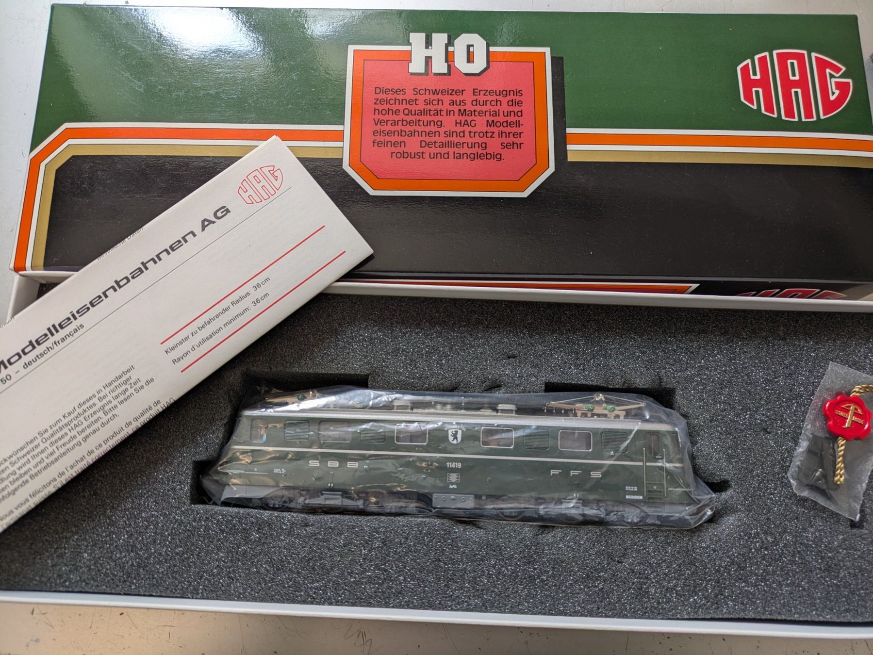Hag Modellini di ferrovie: HAG 126 E-Lok Ae 6/6 "Appenzell AI" SBB – Nuovo (secondo la descrizione) da Lohn SH venduto da Gitane0 6