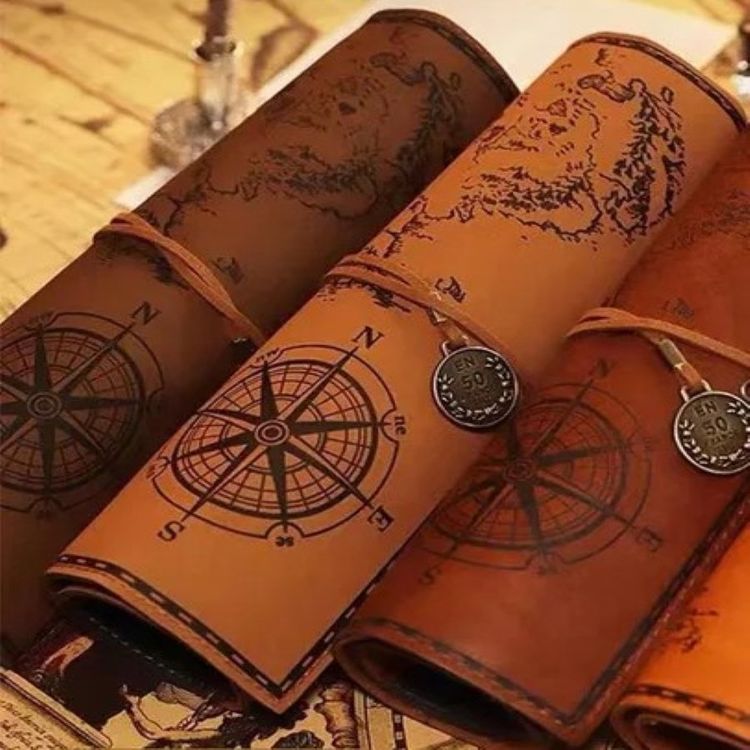 🗺️ Retro Schatzkarten Make Up-, Zigarren- oder Stiftetui 💫 | Kaufen auf ...