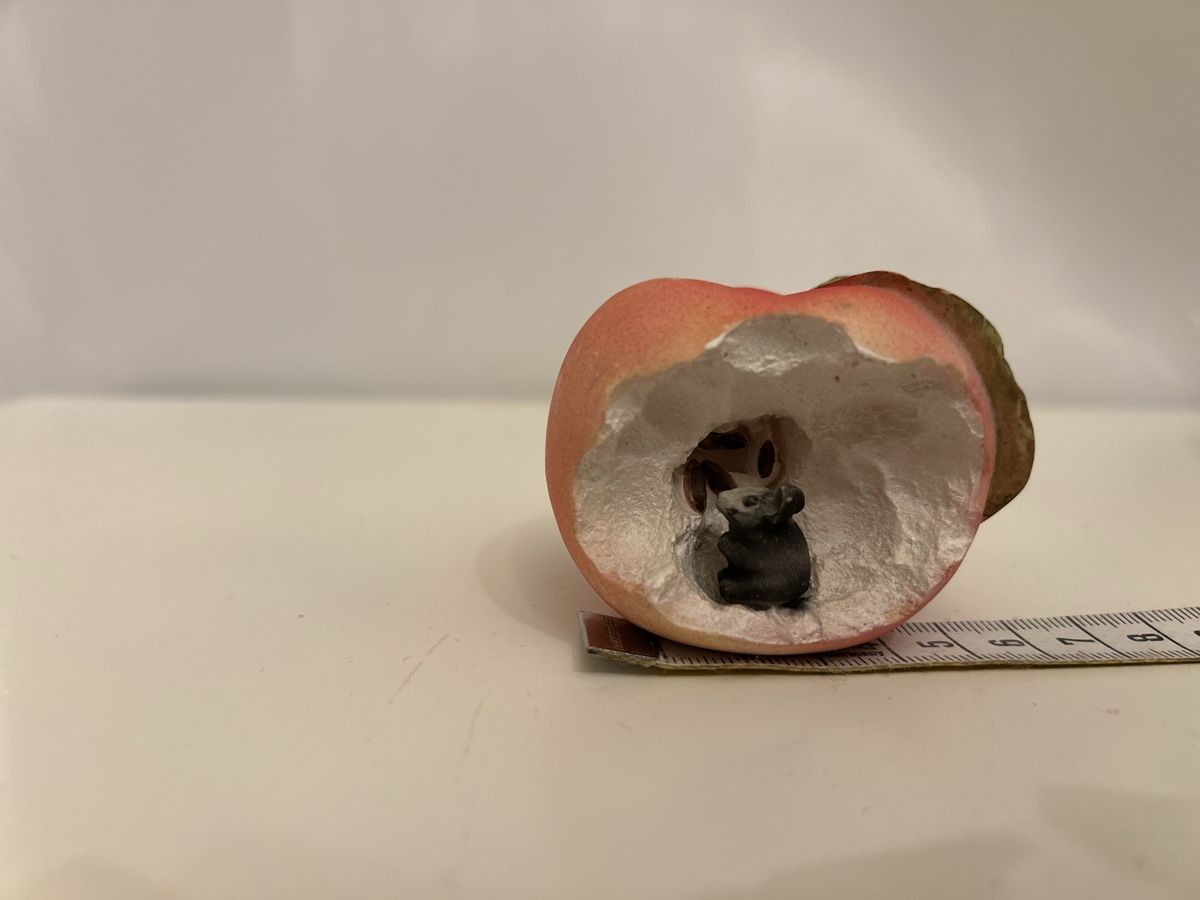 Tutte le decorazioni: Süsses Mäuschen in Apfel.Hübsche Deko Steinmehl. – Usato da allschwil venduto da basel5 2