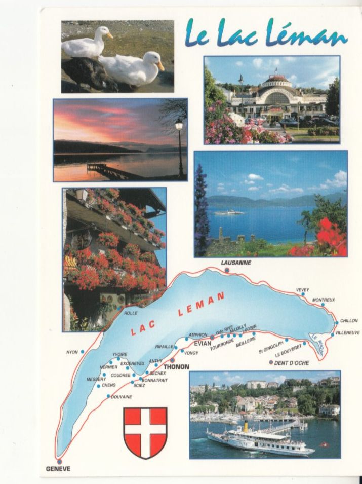 Ansichtskarten: Lac Léman ca. 1990 – Gebraucht aus Bürglen TG von StampGraf