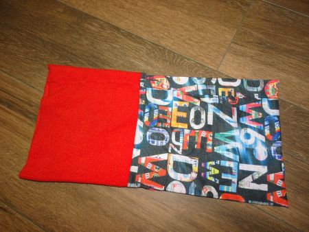 Tour de cou Decathlon enfant, doublé polaire rouge