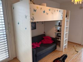 SMÅSTAD Hochbett IKEA, weiss/OHNE Schreibtisch