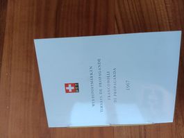 Werbepostmarken 1967. Ausgabetag in PTT Booklet