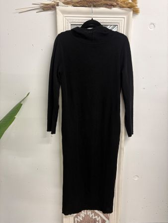 Blusbar by Basic Maxikleid Merinowolle mit Kapuze S