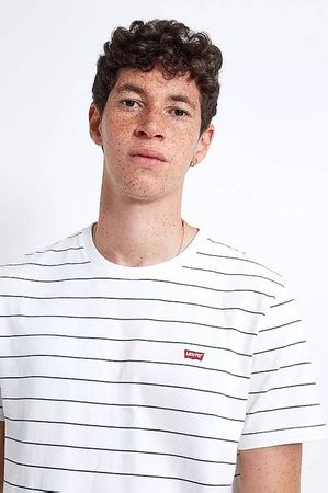 Levi's T-Shirt / ecru gestreift / M