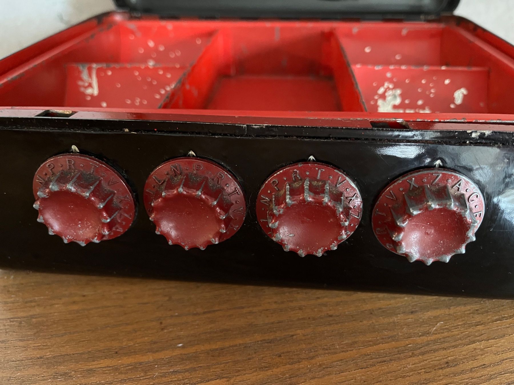 Registratore di cassa: SEHR ALTE METALL KASSE MIT BUCHSTABEN CODE SEHR SELTEN – Usato da Balterswil venduto da MR_FEELGOOD 3