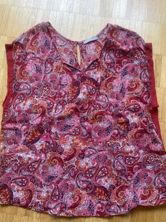 Nile Shirt, Grösse L, rot-gemustert, Viskose - Top Zustand!