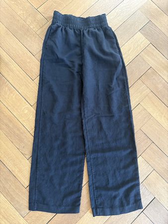 Wide Leg Hose H&M Leinen Viskose Gr. XS