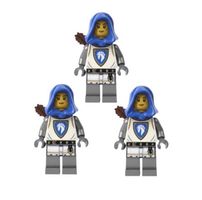 3x cas595 Horse Knight Archer Castle LEGO (NEU)