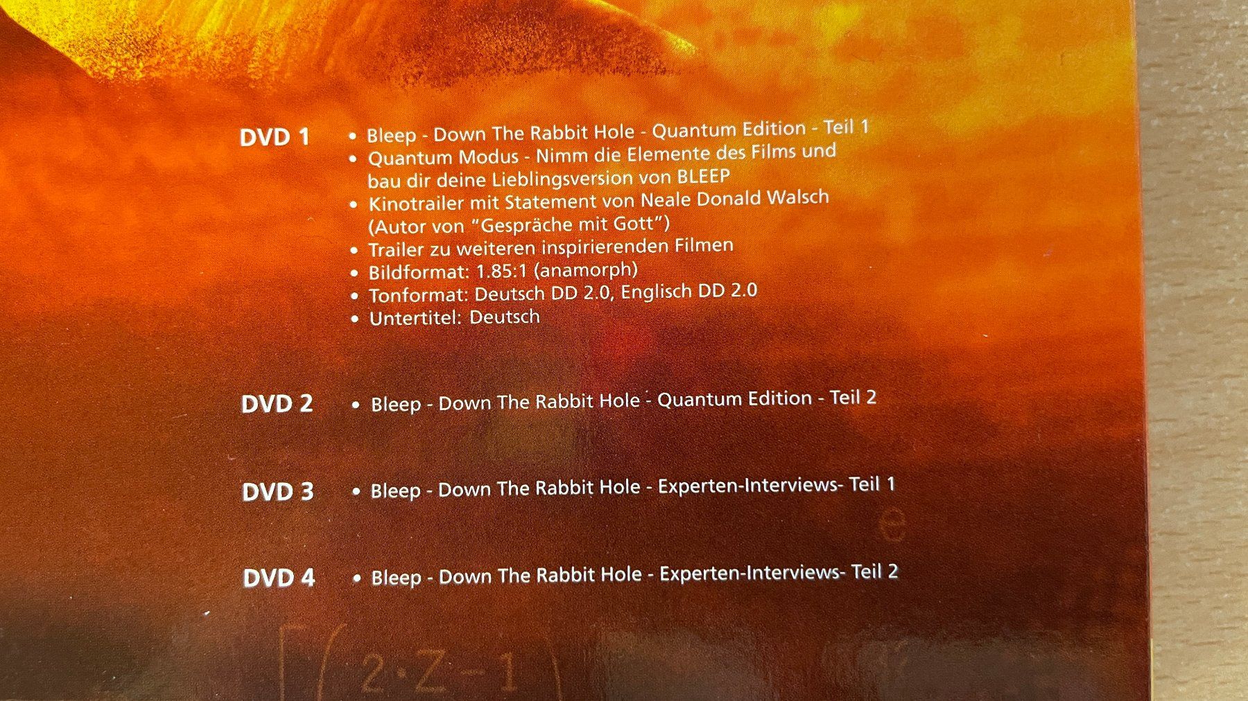 Tutti i DVDs: Bleep Down the Rabbit Hole 4 DVDs Quantum Edition – Usato da Glattfelden venduto da cybermaxx 6