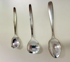 Drei diverse Silberlöffel unterschiedliche Grössen gebraucht