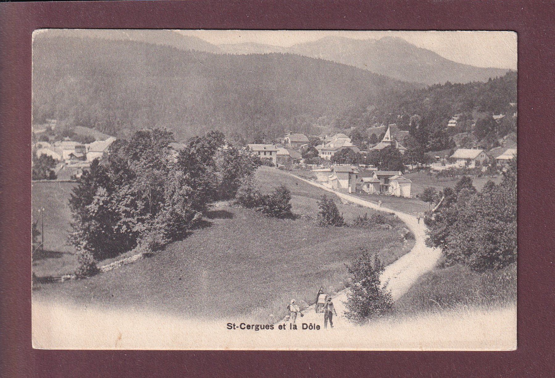 Cartoline postali: ST. CERGUES et La Dôle – Usato da Pully venduto da nicecards