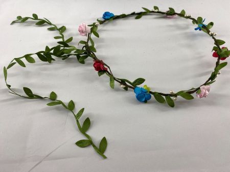 100 neue BLUMEN  🌺 KRANZ HUT KOPFBEDECKUNG STOFF