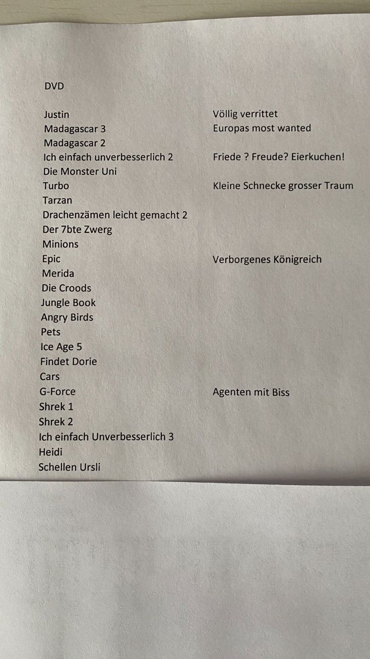 Alle DVDs: DVD Sammlung Kinderfilme 25 Stck. – Gebraucht aus Flawil von Fogelssx3 2