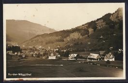 AK Vorder-Wäggithal, Ortspartie, 1932