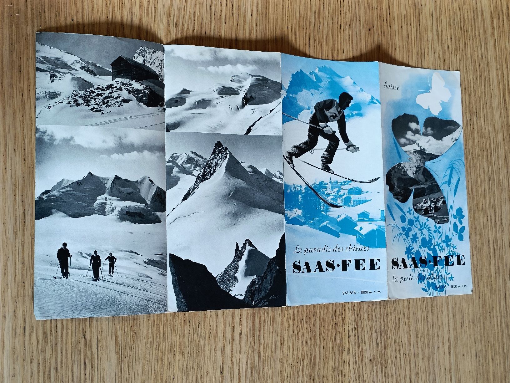 Documenti: Alter Prospekt / Saas Fee VS - Ausgabe ca. 1939 – Usato da Brugg AG venduto da Ente015 3