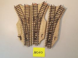 3 Märklin M-Gleise Handweichen 5122L + 5123R