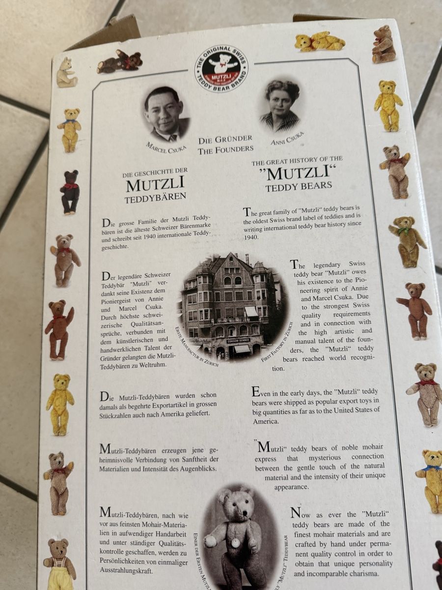 Giocattoli: Mutzli Bär – Nuovo e nell'imballaggio originale da Arlesheim venduto da 12sxlssdf 1