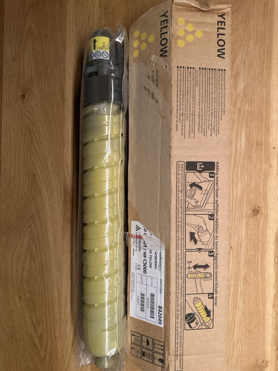Ricoh Cartucce per stampanti & toner: Toner Yellow – Nuovo e nell'imballaggio originale da Oberwangen b. Bern venduto da Audiofisch 1