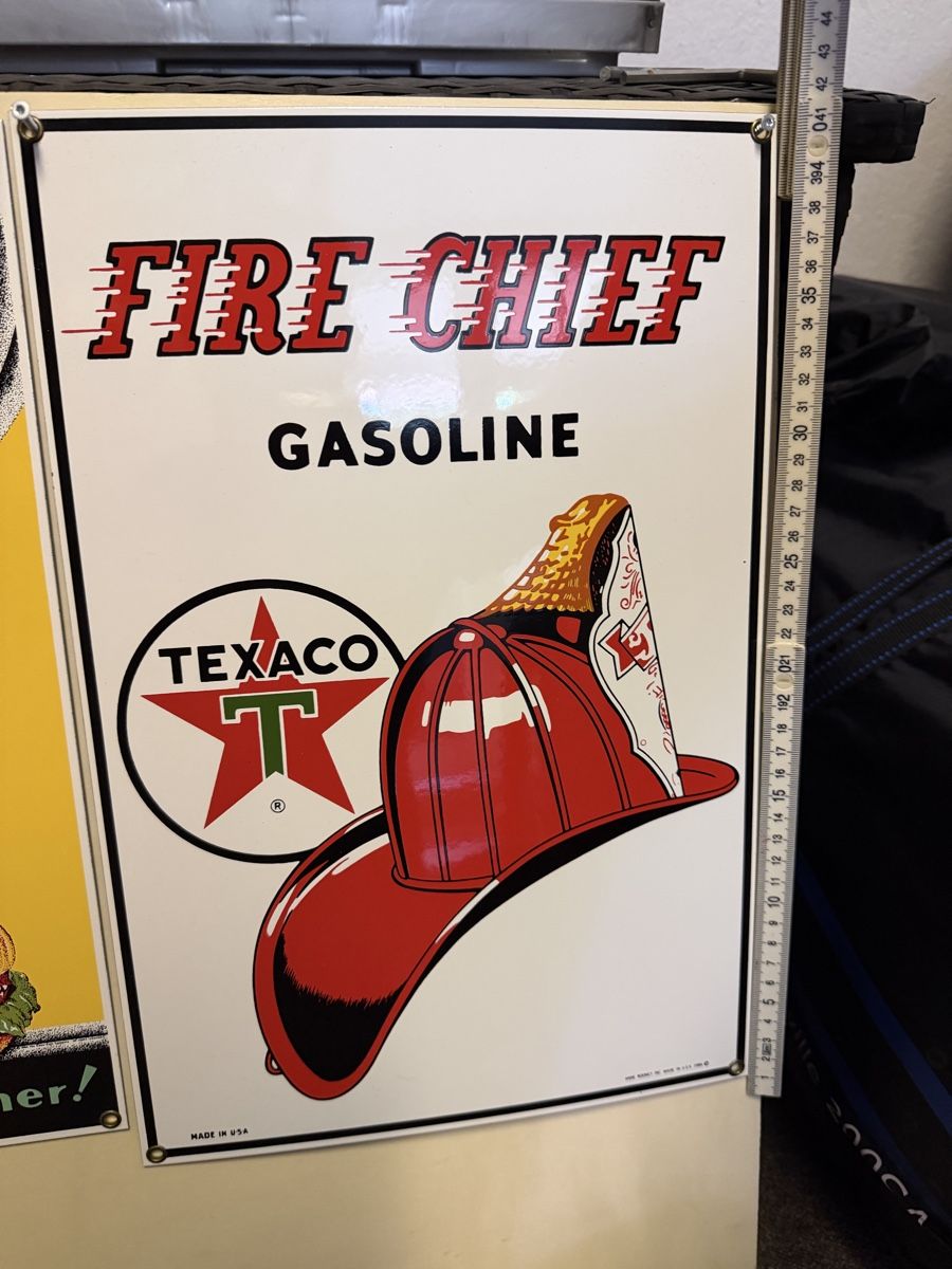 Texaco Ecriteaux: Texaco Emailschild – Neuf (Voir description) à Basel par barracuda360