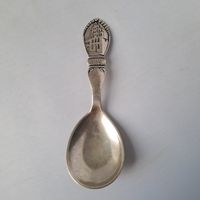 Danmark Silber Souvenir Zucker Löffel - HEILIGGEIST NAESTVED