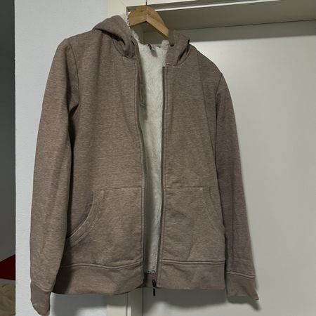 Kuschelige Teddy-Fleece Jacke mit Öhrchen, Grösse XL