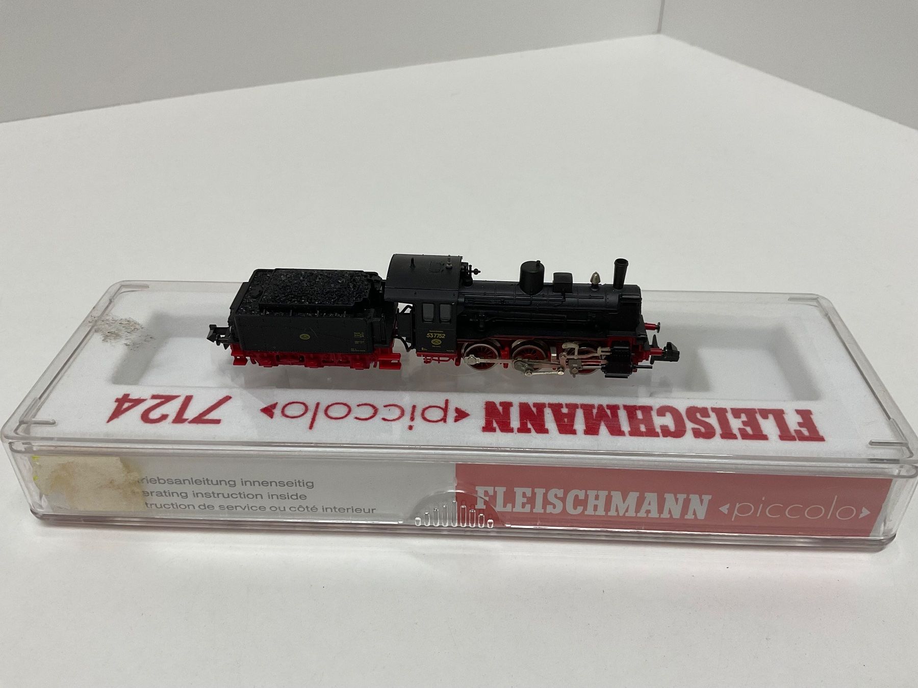 Fleischmann Modellini di ferrovie: Fleischmann piccolo 7124 Dampflok BR53, Bespielt Gest.defekt – Usato da Chur venduto da Chur75 2