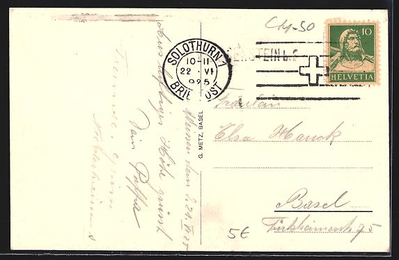 Cartes postales: AK Solothurn, Kurhaus Weissenstein, 1925 – D'occasion à Berlin par bartko-reher 1