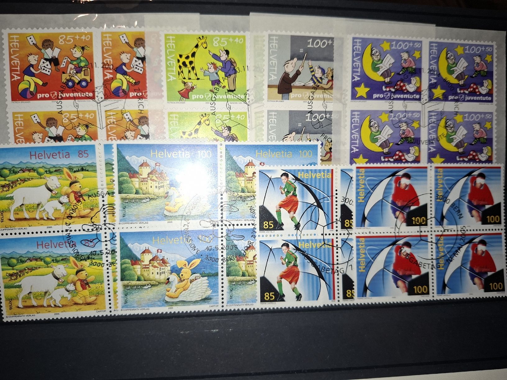 Tous les timbres: Werbemarken eher modern div. 4er Blocks  – D'occasion à Balgach par SIMEON27 2