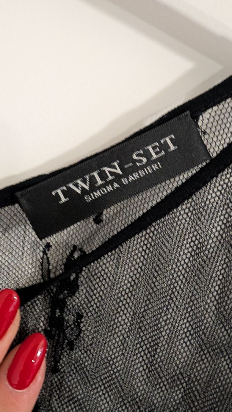 Twinset Vestiti: Twin-Set Black Feather Dress Size M – Usato da Zürich venduto da van_hzh7 3