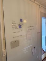 Stylisches grosses Whiteboard aus Glas, 1.2x2.4m, magnetisch