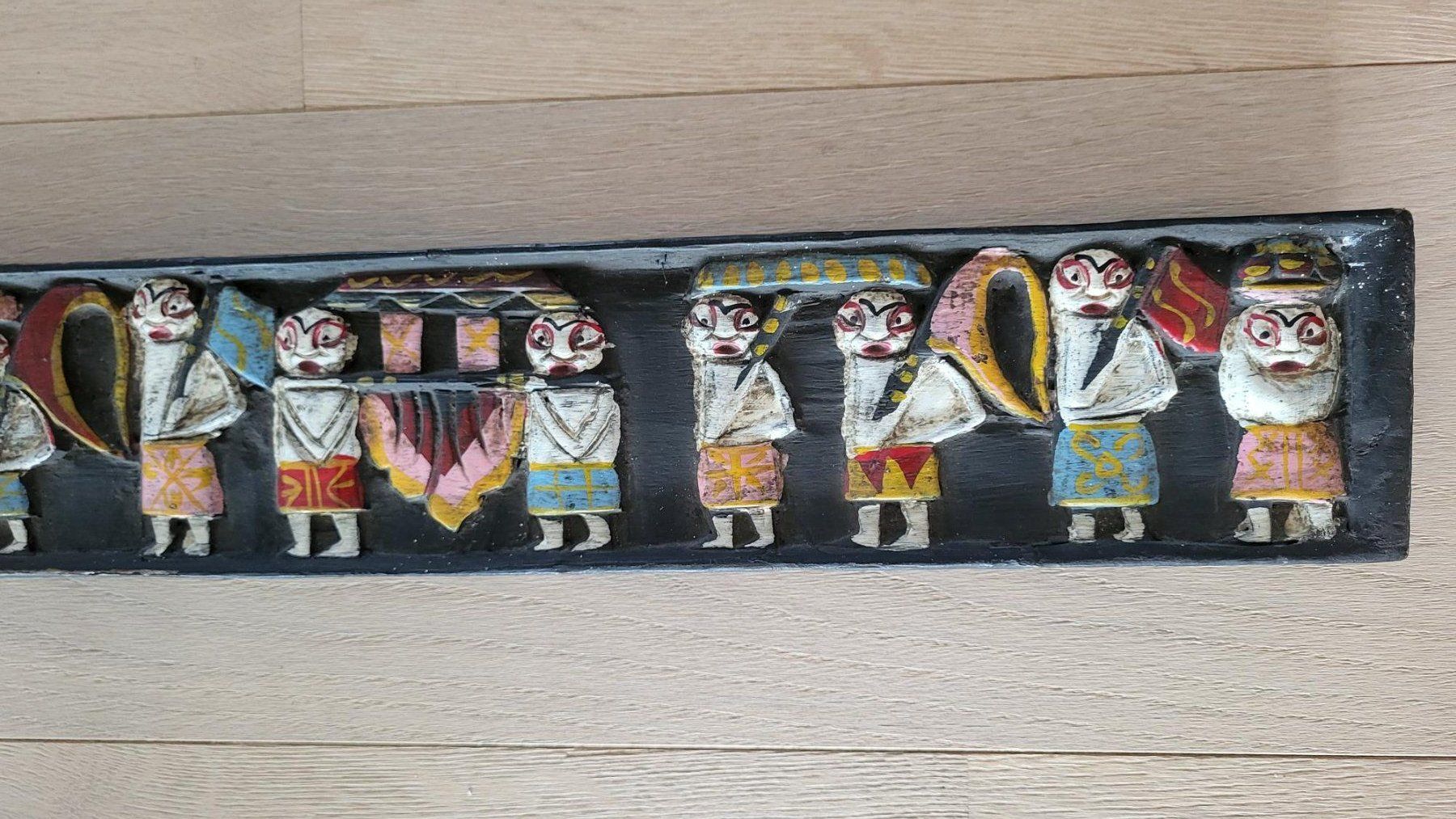 Xilografie: Indonesisches Handgeschnitztes Relief aus Holz, – Usato da Arbon venduto da ubamert 6